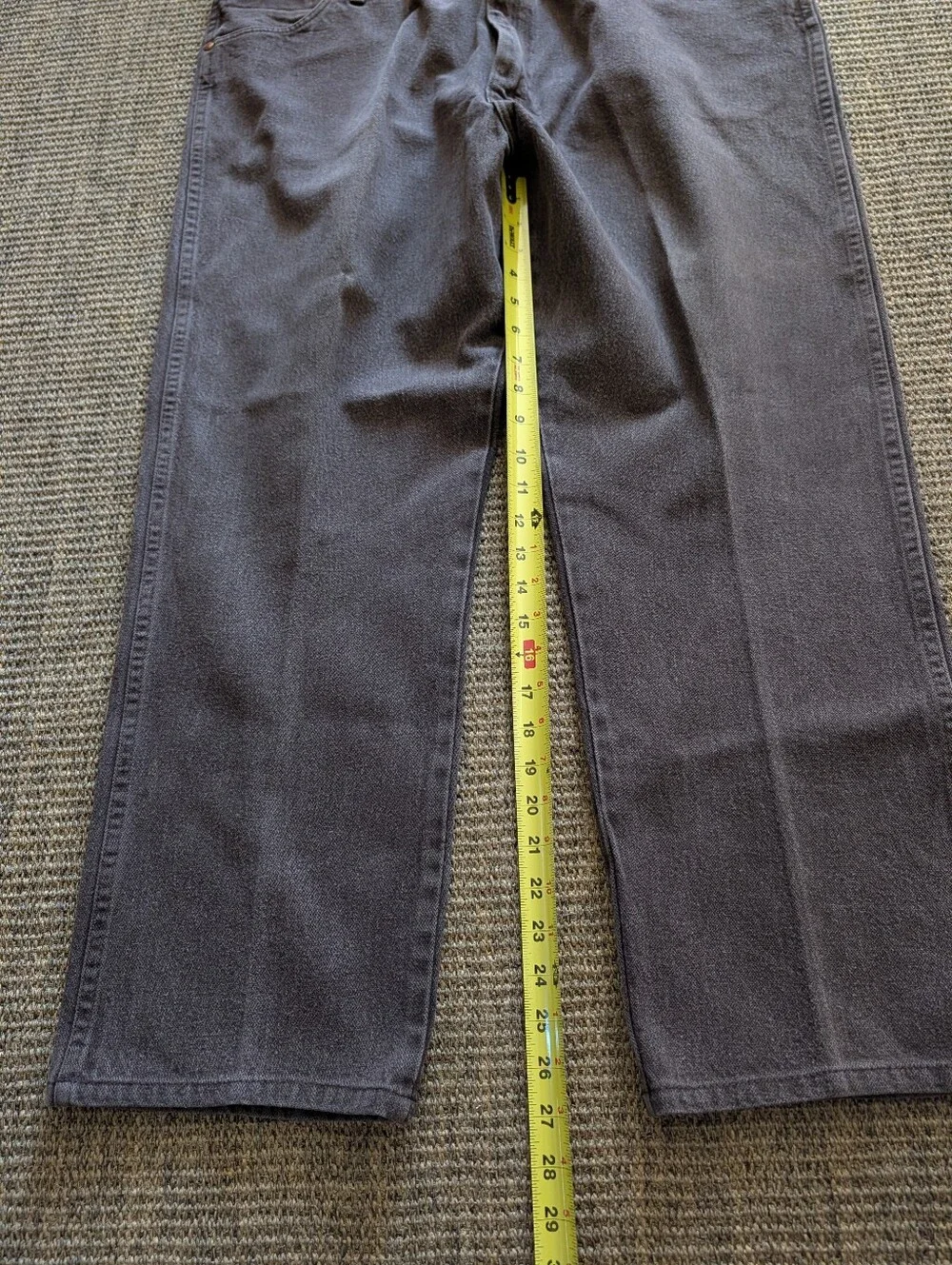 Wrangler Jeans Size 42x27 Chocolate Brown Denim 13MWZKL Cowboy Cut Western Rodeo